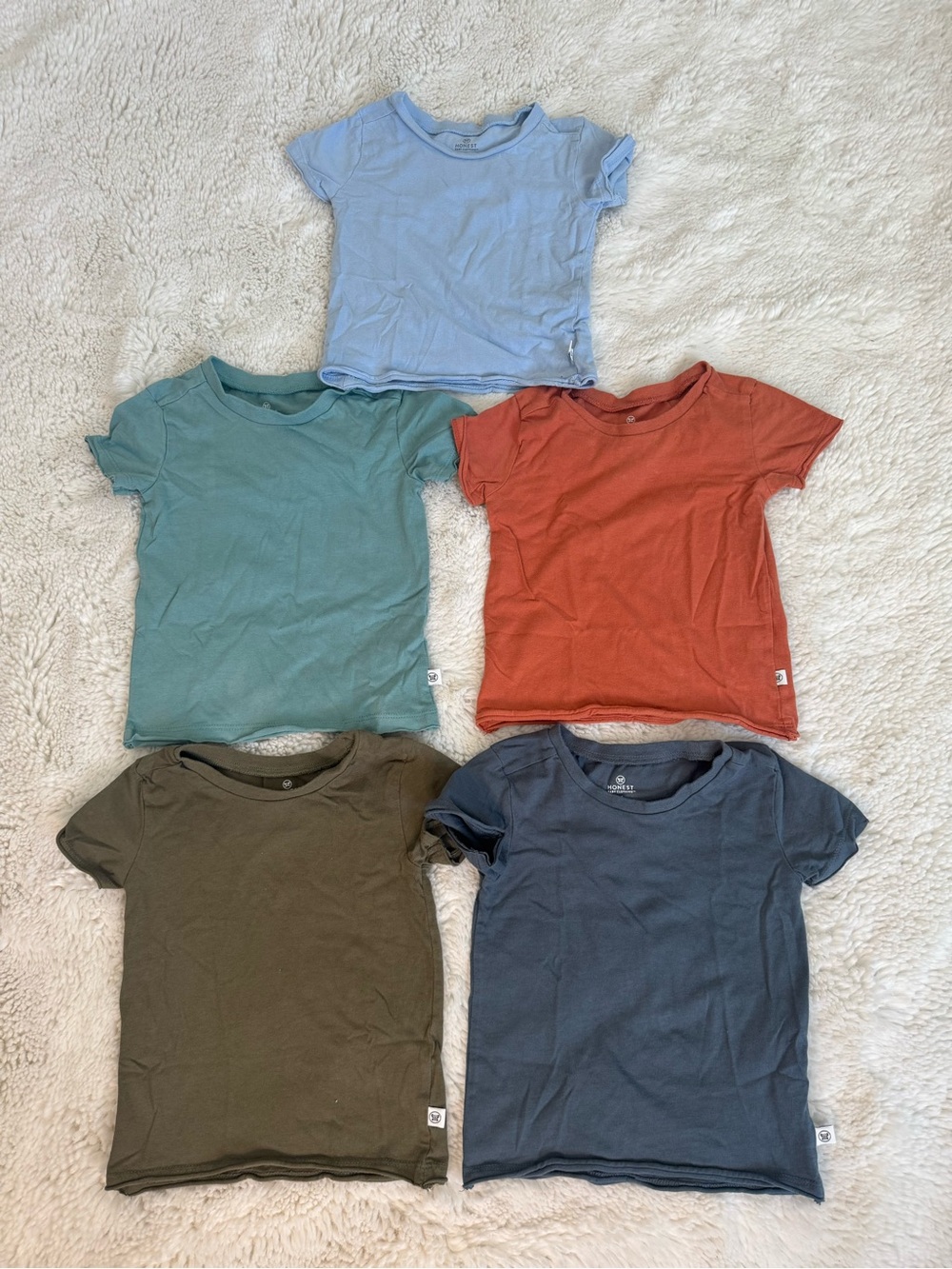 5-Pack Kids Short Sleeve Tees — Mixed Colors